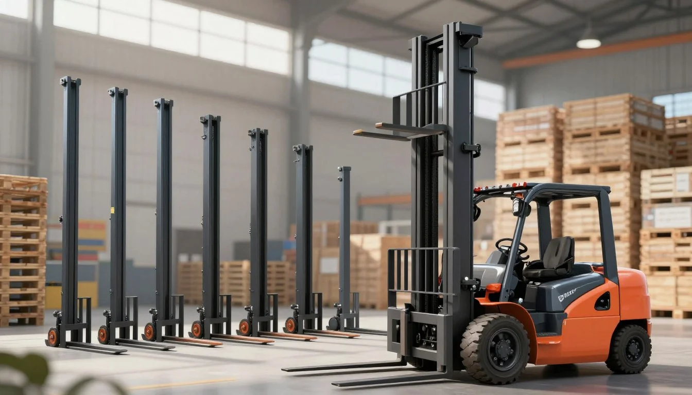 Maszt wózka widłowego – rodzaje, wysokość podnoszenia i zastosowanie